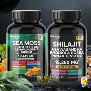 Sea Moss & Shilajit Bundle – 120 Capsules